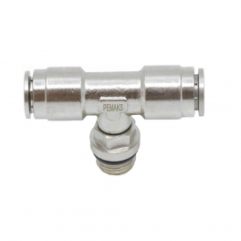 Тройник цанговый T-образный с резьбой PRBTO-1/4-4 Pemaks