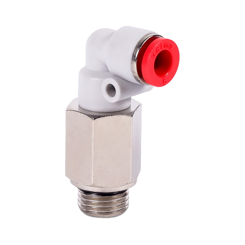 QP-ALL-06-G14 Фитинг угловой удлиненный, 6мм x G 1/4 (наруж.резьба)