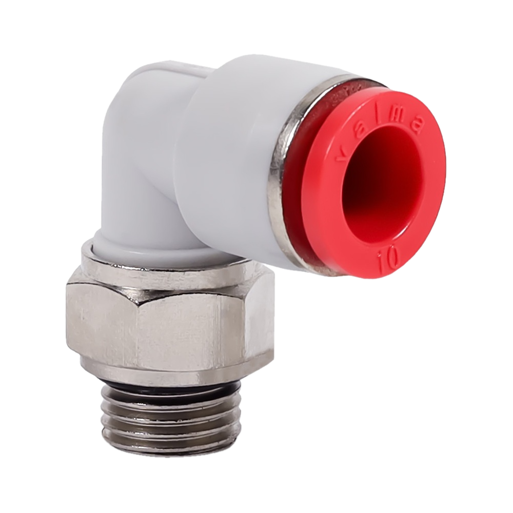 QP-AL-10-G18 Фитинг угловой, 10мм x G 1/8 (наруж.резьба)